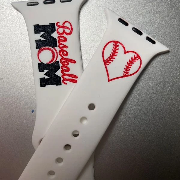 Personalized Baseball Mom With Name And Number Band For Apple/Fitbit/Samsung Watch 6 Personalized Baseball Mom With Name And Number Band For Apple/Fitbit/Samsung Watch - Image 4