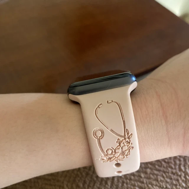 Custom Name And Stethoscope Band For Apple Watch 5 Custom Name And Stethoscope Band For Apple Watch - Image 3