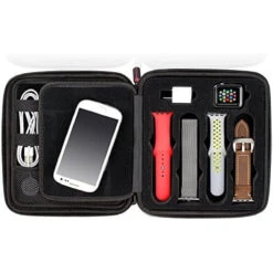 The LoO Company: Smart Watch Bands & Accessories Case – Compatible With Apple Watchbands, Fitbit Blaze, Huawei – Holds 12 Apple Watch Bands (Brown Leather) -Watch Store 640978607315 2