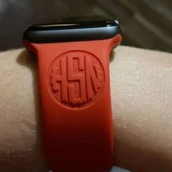 MONOGRAM And NAME Engraved Band For Apple/Fitbit/Samsung Watch -Watch Store 65