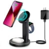 3 In 1 Magnetic Wireless Charger, Aluminum Alloy 15W Fast Wireless Charging Station For IPhone 13/12,Pro,Pro Max,Mini, MagSafe Charger Stand Dock For Apple AirPods 3/2/Pro, Apple Watch 7/SE/6/5/4/3/2 -Watch Store 670526382975
