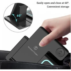 Black 3-in-1 Wireless Charging Station For Phone, Apple Watch & Earbuds, Compatible With All Cell Phones, Apple Watch And All Bluetooth Headsets That Meet QI Standards. -Watch Store 678506032957 2