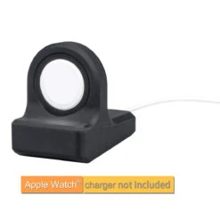 Onn. Apple Watch Stand Black Compatible For Apple Watch Series 7/SE/6/5/4/3/2/1 With No Charger Included