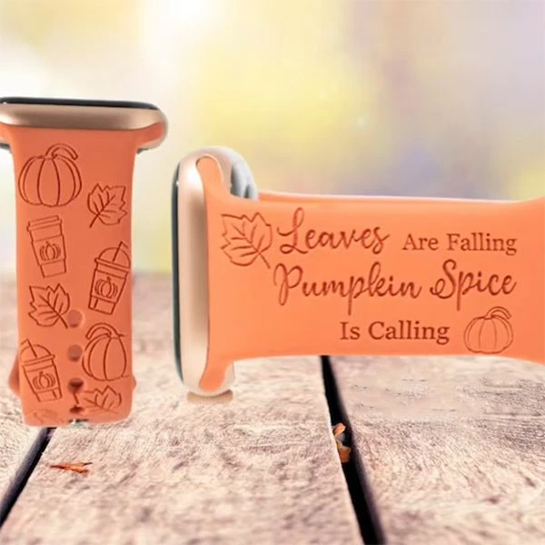 Pumpkin Spice Latte/Fall Autumn Custom Band For Apple Watch 3 Pumpkin Spice Latte/Fall Autumn Custom Band For Apple Watch