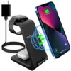 Wireless Charger For Apple,3 In 1 Qi-Certified Fast Wireless Charging Station Stand For IPhone13/12,13/12 Pro,13/12 Pro Max,11/X/XS/XR/8,Apple Watch 7/SE/6/5/4/3/2,AirPods 2/Pro(Adapter Included) 2 Wireless Charger For Apple,3 In 1 Qi-Certified Fast Wireless Charging Station Stand For IPhone13/12,13/12 Pro,13/12 Pro Max,11/X/XS/XR/8,Apple Watch 7/SE/6/5/4/3/2,AirPods 2/Pro(Adapter Included) -Watch Store 738630450604