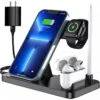 Wireless Charger, CANUVU 4 In 1 Foldable Fast Charging Station Compatible Apple Watch & AirPods & Apple Pencil, IPhone 13/12/11(Pro & Pro Max)/X/XS/XS, Qi-Enabled Android Phone(with QC3.0 Adapter) 1 Wireless Charger, CANUVU 4 In 1 Foldable Fast Charging Station Compatible Apple Watch & AirPods & Apple Pencil, IPhone 13/12/11(Pro & Pro Max)/X/XS/XS, Qi-Enabled Android Phone(with QC3.0 Adapter) -Watch Store 760701450992
