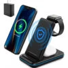 Foldable 3 In 1 Wireless Charger For Apple, Wireless Charging Station For IPhone 13/12/11/X/XR/XS/8, Apple Watch 7/6/SE/5/4/3/2/1, Airpods 2/Pro, Qi-Certified Wireless Charging Stand With 18W Adapter 1 Foldable 3 In 1 Wireless Charger For Apple, Wireless Charging Station For IPhone 13/12/11/X/XR/XS/8, Apple Watch 7/6/SE/5/4/3/2/1, Airpods 2/Pro, Qi-Certified Wireless Charging Stand With 18W Adapter -Watch Store 762102846510