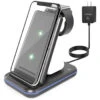 Wireless Charging Station, MSTJRY 3 In 1 Wireless Charger Station Portable For Apple Products Multiple Devices IPhone Airpods Watch SE S6 S5 S4 S3 S2 QI Certified Gunmetal -Watch Store 774144033001