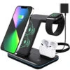 Wireless Charger, 3-in-1 Wireless Charging Station For Apple Watch Series7/6/ SE /5/4/3/2/1, AirPods Pro/3/2/1 /, IPhone 13/12/11 Pro MAX Series/XR/XS MAX/XS/X/8/8P, (Without Watch Charging Line) -Watch Store 774388082995