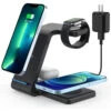 Charging Station For Multiple Devices Apple, 4 In 1 Wireless Charger Station, With Qi-Certified 30W Charging Dock For Apple Watch 7 6 SE 5 4 3, IPhone 13, 12, 11, Pro, Pro Max, Mini, AirPods Pro 3, 2 -Watch Store 789371475579