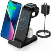 Wireless Charging Station, 18W Fast Wireless Charger Compatible With IPhone 13/12/11/Pro/SE/XS/XR/X/8 Plus/8, 3 In 1 Wireless Charging Dock Stand For Apple Watch Series & Airpods (with Adapter) 1 Wireless Charging Station, 18W Fast Wireless Charger Compatible With IPhone 13/12/11/Pro/SE/XS/XR/X/8 Plus/8, 3 In 1 Wireless Charging Dock Stand For Apple Watch Series & Airpods (with Adapter) -Watch Store 790640349620