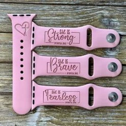 She Is Strong Proverbs 31:25 Christian Sayings Watch Band For Apple Watch