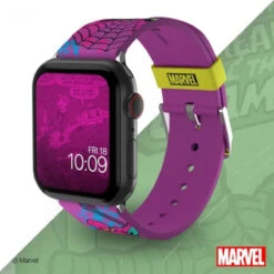 MARVEL – Spider-Man Black Light Smartwatch Band - Officially Licensed, Compatible With Every Size & Series Of Apple Watch (watch Not Included) -Watch Store 810083250816 2