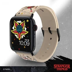 Stranger Things Smartwatch Band - Officially Licensed, Compatible With Every Size & Series Of Apple Watch (watch Not Included) -Watch Store 810083251707 2