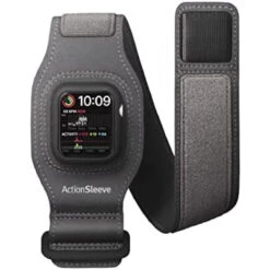 Twelve South ActionSleeve 2 For Apple Watch 41mm | Updated Protective Armband To Free Your Wrist For Sports Or Activities (grey)
