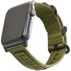 URBAN ARMOR GEAR UAG Compatible Apple Watch Band 45mm/44mm/42mm, IWatch Series 7/6/5/4/3/2/1 & Watch SE, High Strength Nylon Weave Replacement Strap, NATO Olive Drab