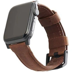 URBAN ARMOR GEAR UAG Compatible Apple Watch Band 41mm/40mm/38 Mm, IWatch Series 7/6/5/4/3/2/1 & SE, Top Grain Italian Leather Replacement Strap, Leather Brown