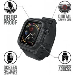Catalyst 330ft Waterproof Case Designed For Apple Watch Series 6/SE/5/4 44mm, Soft Silicone Watch Band, Shock Proof Rugged Protective Case Designed For Apple Watch Grey 5 Catalyst 330ft Waterproof Case Designed For Apple Watch Series 6/SE/5/4 44mm, Soft Silicone Watch Band, Shock Proof Rugged Protective Case Designed For Apple Watch Grey -Watch Store 840625103898 2