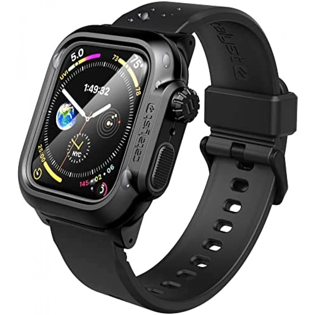 Catalyst 330ft Waterproof Case Designed For Apple Watch Series 6/SE/5/4 44mm, Soft Silicone Watch Band, Shock Proof Rugged Protective Case Designed For Apple Watch Grey 3 Catalyst 330ft Waterproof Case Designed For Apple Watch Series 6/SE/5/4 44mm, Soft Silicone Watch Band, Shock Proof Rugged Protective Case Designed For Apple Watch Grey