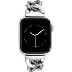Anne Klein Chain Link Bracelet Band With Premium Crystals For Apple Watch 38/40/41mm -Watch Store Anne Klein Chain Link Bracelet Band with Premium Crystals for Apple Watch 38 40 41mm 3
