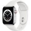 Apple Watch Series 6 Cellular 40mm Stainless Steel Case With Sport Band -Watch Store Apple Watch Series 6 Cellular 40mm Stainless Steel Case with Sport Band