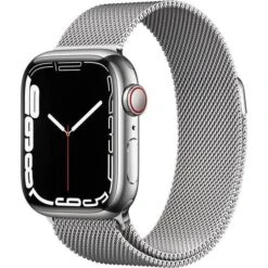 Apple Watch Series 7 Cellular 41mm Stainless Steel Case With Milanese Loop