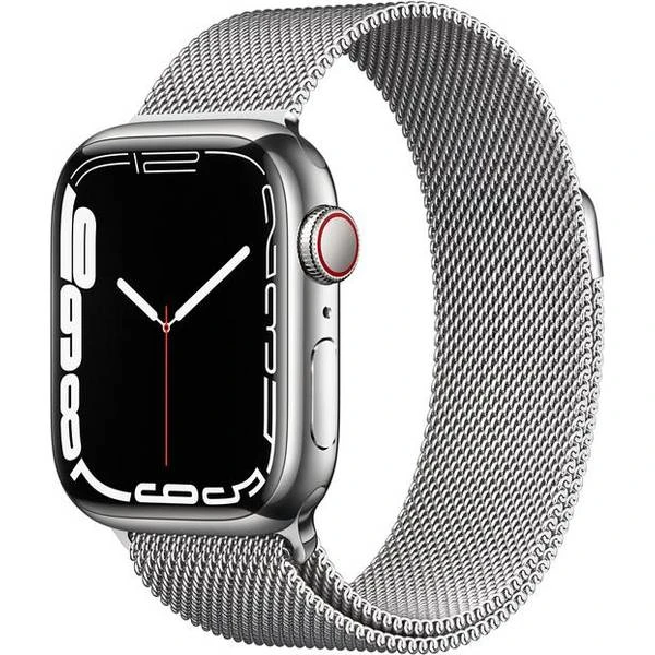 Apple Watch Series 7 Cellular 41mm Stainless Steel Case With Milanese Loop 3 Apple Watch Series 7 Cellular 41mm Stainless Steel Case With Milanese Loop