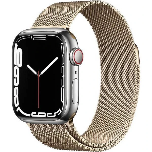 Apple Watch Series 7 Cellular 45mm Stainless Steel Case With Milanese Loop 3 Apple Watch Series 7 Cellular 45mm Stainless Steel Case With Milanese Loop