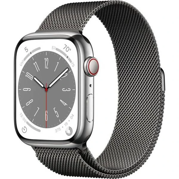 Apple Watch Series 8 Cellular 45mm Stainless Steel Case With Milanese Loop 4 Apple Watch Series 8 Cellular 45mm Stainless Steel Case With Milanese Loop - Image 2
