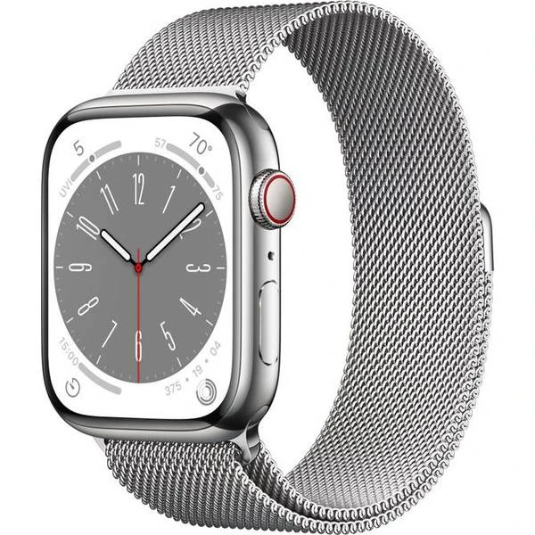 Apple Watch Series 8 Cellular 45mm Stainless Steel Case With Milanese Loop 3 Apple Watch Series 8 Cellular 45mm Stainless Steel Case With Milanese Loop