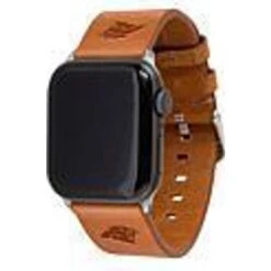 Artinian Carolina Panthers Leather Apple Watch Band