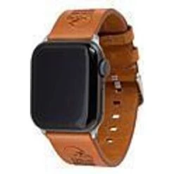 Artinian Cleveland Browns Leather Apple Watch Band