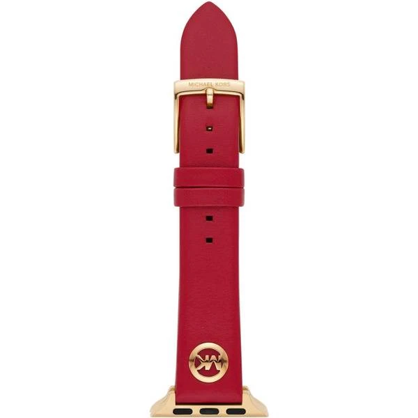 Michael Kors Red Leather Apple Watch Strap, 38/40/41mm 3 Michael Kors Red Leather Apple Watch Strap, 38/40/41mm