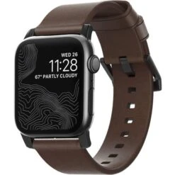 Nomad Modern Leather Strap For Apple Watch 44/42mm 8 Nomad Modern Leather Strap For Apple Watch 44/42mm -Watch Store Nomad Modern Leather Strap for Apple Watch 44 42mm 2