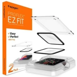 Spigen ProFlex EZ Fit Screen Protector For Apple Watch Series 4/5/6/SE 2-Pack