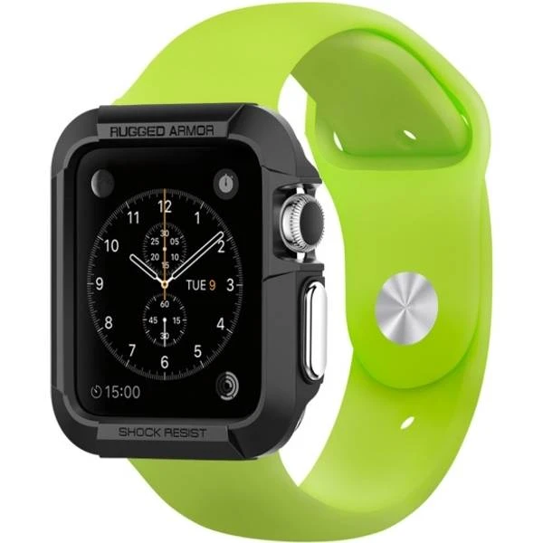 Spigen Rugged Armor Case For Apple Watch Series 3/2/1 42mm 4 Spigen Rugged Armor Case For Apple Watch Series 3/2/1 42mm - Image 2