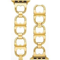 Tory Burch Double-t Link Apple Watch Bracelet, 38mm