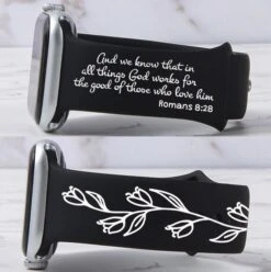 Romans 8:28 Bible Verse Band For Apple/Fitbit/Samsung Watch -Watch Store dsc 6229 2
