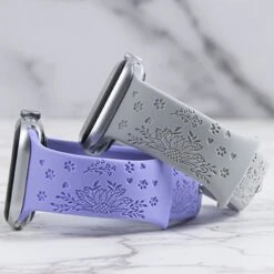 Engraved Sunflowers Band For Apple Watch -Watch Store dsc 9629 1 1 1