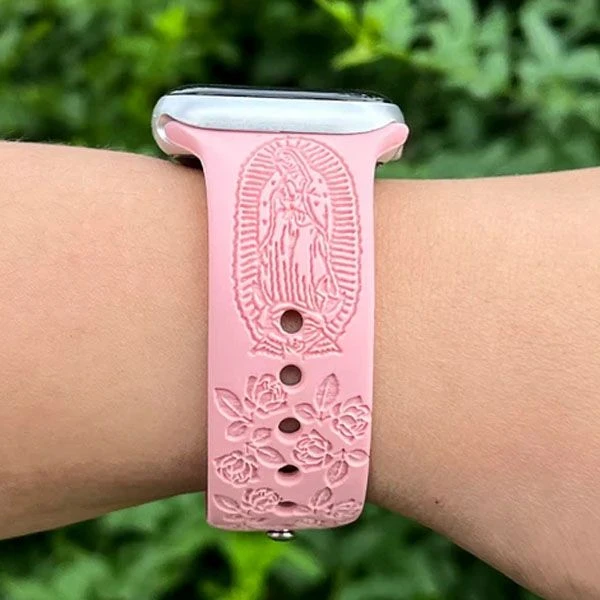 Virgin Mary With Cross Watch Band For Apple/Fitbit/Samsung Watch 4 Virgin Mary With Cross Watch Band For Apple/Fitbit/Samsung Watch - Image 2