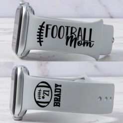 Personalized FOOTBALL MOM Band For Apple/Fitbit/Samsung Watch