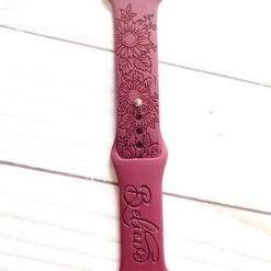 Engraved Customized Sunflower Watch Band For Apple Watch -Watch Store ghkjhl