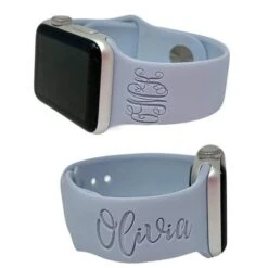 MONOGRAM And NAME Engraved Band For Apple/Fitbit/Samsung Watch -Watch Store gjhk7