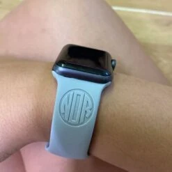 MONOGRAM And NAME Engraved Band For Apple/Fitbit/Samsung Watch -Watch Store hgj6y