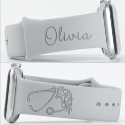 Custom Name And Stethoscope Band For Apple Watch