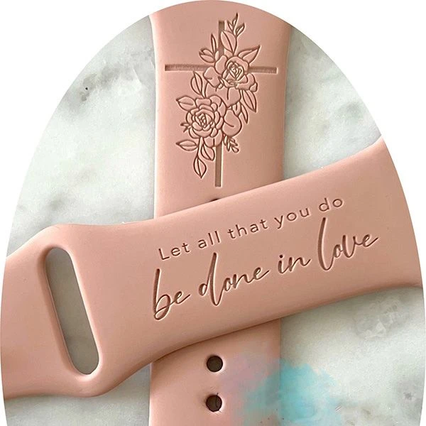 Let All That You Do Be Done In Love Band For Apple Watch 4 Let All That You Do Be Done In Love Band For Apple Watch - Image 2