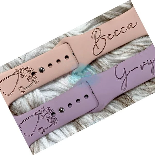 Custom Name And Stethoscope Band For Apple Watch 6 Custom Name And Stethoscope Band For Apple Watch - Image 4