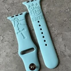 Engraved Christian Jesus God Band For Apple Watch