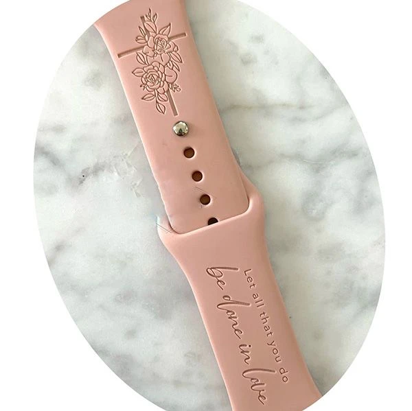 Let All That You Do Be Done In Love Band For Apple Watch 6 Let All That You Do Be Done In Love Band For Apple Watch - Image 4