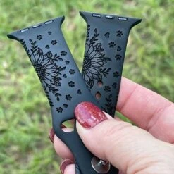 Engraved Sunflowers Band For Apple Watch -Watch Store l.8o